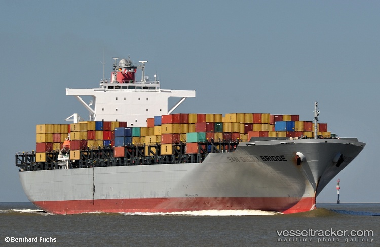 San-Diego-Bridge - Container Ship vessel