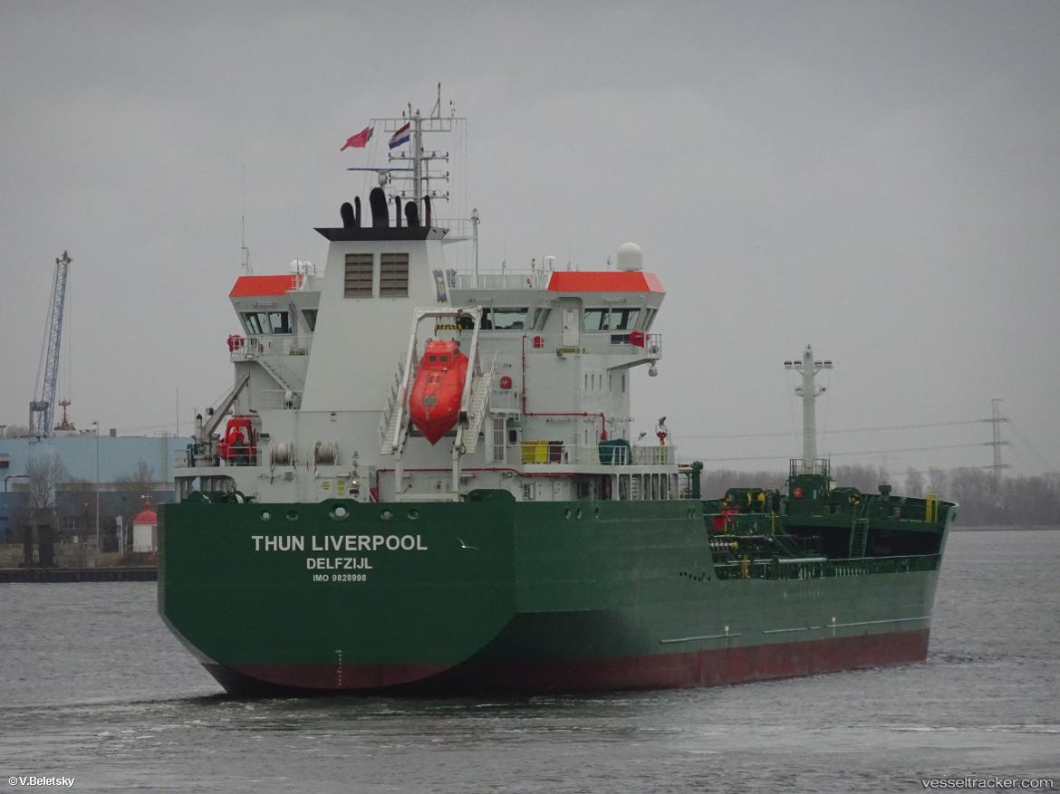 Thun-Liverpool - Chemical Oil Products Tanker vessel