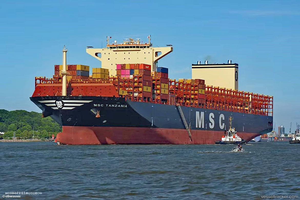 Msc-Tanzania - Container Ship vessel registered in Liberia